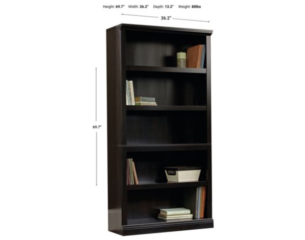 Sauder Select Estate Black Bookcase large image number 3
