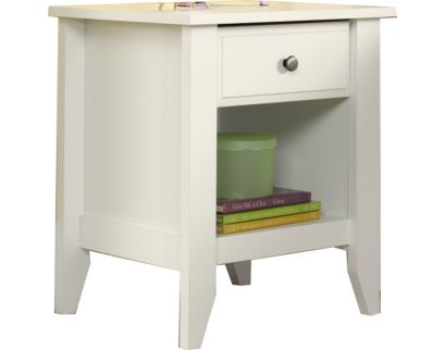 Sauder Shoal Creek White Nightstand