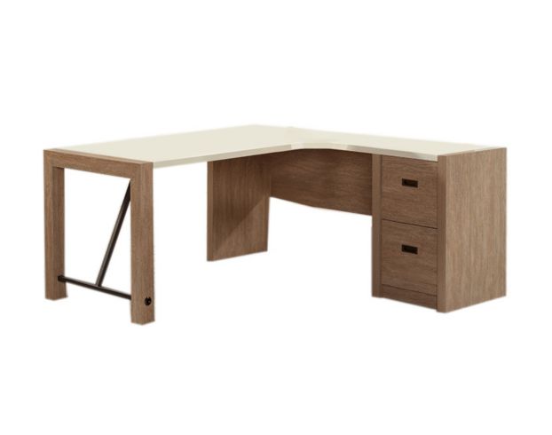 Sauder Dixon City Brushed Oak L-Shaped Desk large image number 3