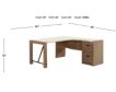 Sauder Dixon City Brushed Oak L-Shaped Desk small image number 4