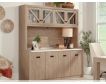 Sauder Dixon City Brushed Oak Hutch and Credenza small image number 1