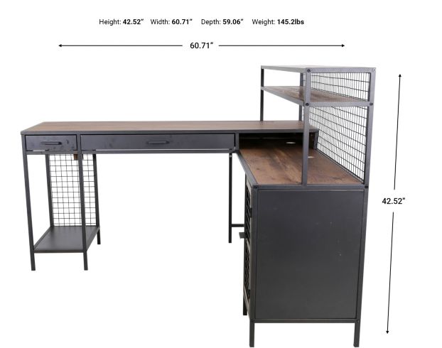 Sauder Boulevard Cafe L-Shaped Desk large image number 8