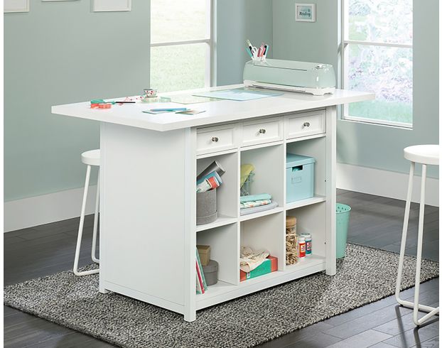 Sauder Craft Pro White Work Table large image number 2