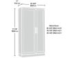 Sauder HomePlus Soft White Storage Cabinet small image number 7
