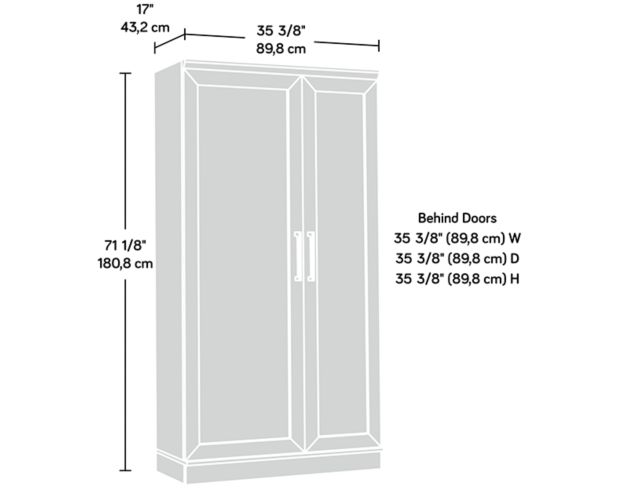 Sauder HomePlus Soft White Storage Cabinet large image number 7