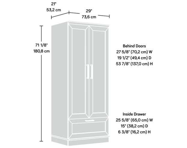 Sauder HomePlus Wardrobe/Storage Cabinet large image number 6