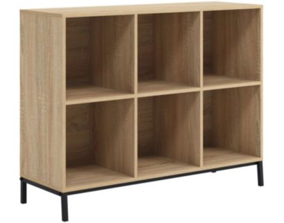 Sauder North Avenue Brown Short 6-Cube Bookcase