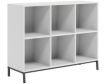 Sauder North Avenue White Short 6-Cube Bookcase small image number 1