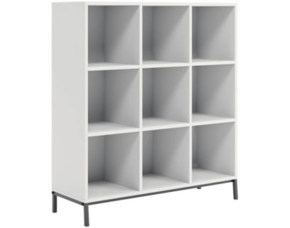 Sauder North Avenue White Short 9-Cube Bookcase