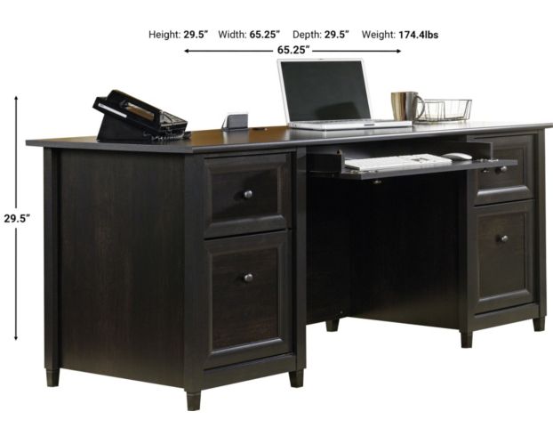 Sauder Edge Water Executive Desk large image number 4