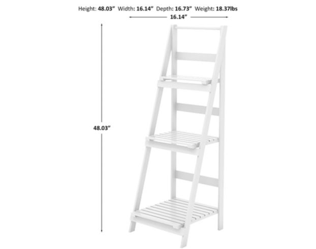 White step deals ladder shelf