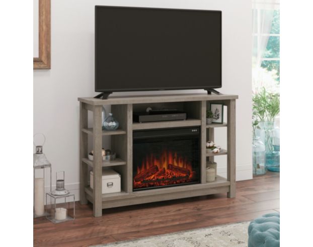 Sauder Select Media Console with Fireplace large image number 3