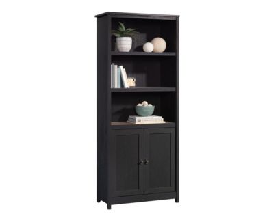 Sauder Cottage Road Black Bookcase