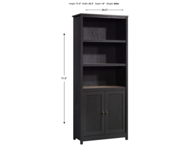 Sauder Cottage Road Black Bookcase large image number 12