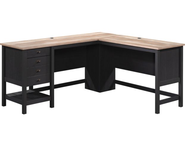 Sauder Cottage Road Black Corner Desk large image number 1