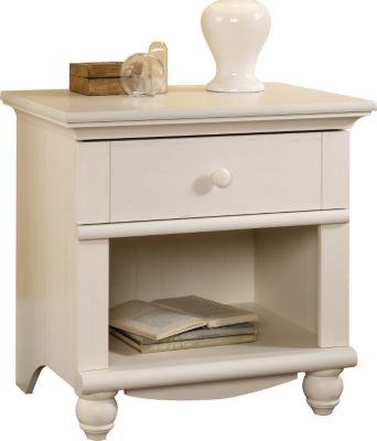 Sauder Harbor View White Nightstand Homemakers Furniture