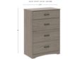 Sauder Beginnings Gray Chest small image number 5