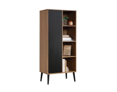 Sauder Ambleside Serene Walnut Bookcase Storage Cabinet