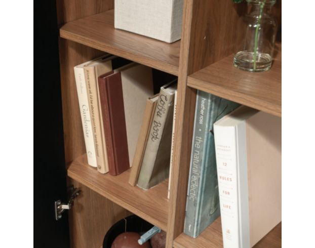 Sauder Ambleside Serene Walnut Bookcase Storage Cabinet large image number 7