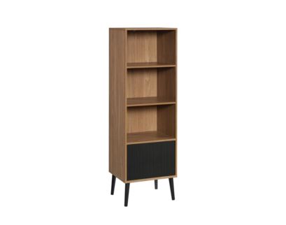 Sauder Ambleside Serene Walnut Bookcase with Door