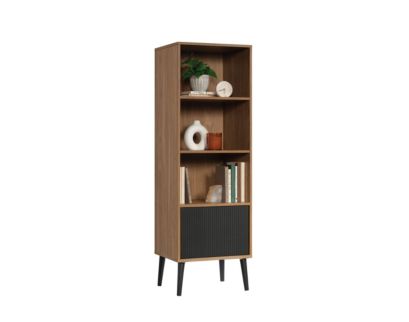 Sauder Ambleside Serene Walnut Bookcase with Door