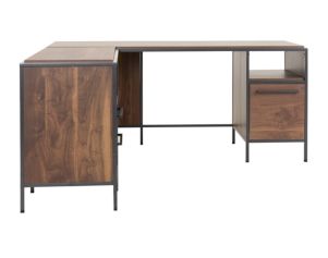 Sauder Nova Loft Grand Walnut Corner Desk