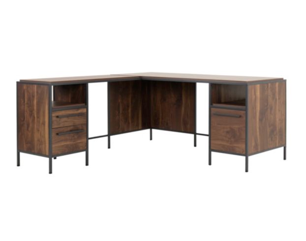 Sauder Nova Loft Grand Walnut Corner Desk large image number 2