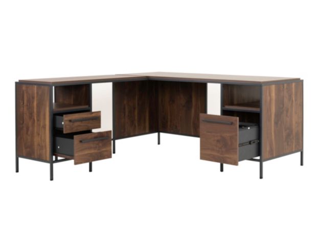 Sauder Nova Loft Grand Walnut Corner Desk large image number 3