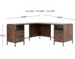 Sauder Nova Loft Grand Walnut Corner Desk small image number 8