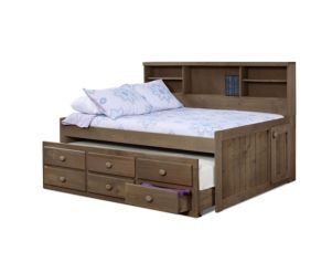 Simply Bunk Beds Chestnut Twin Captains Trundle Bed
