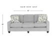 Smith Brothers Of Berne, Inc. 5000 Series Blue Gray Sofa small image number 7