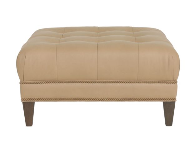 Smith Brothers Of Berne, Inc. 2000 Series Tan Genuine Leather Cocktail Ottoman large image number 1