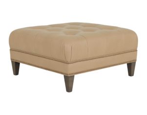 Smith Brothers Of Berne, Inc. 2000 Series Tan Genuine Leather Cocktail Ottoman