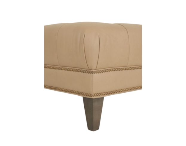 Smith Brothers Of Berne, Inc. 2000 Series Tan Genuine Leather Cocktail Ottoman large image number 3