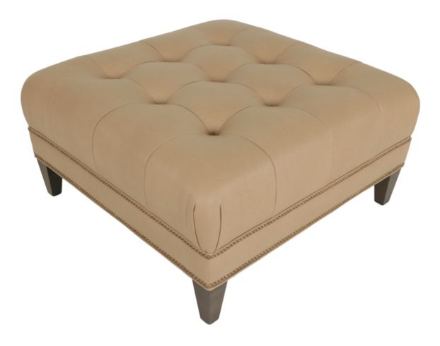 Smith Brothers Of Berne, Inc. 2000 Series Tan Genuine Leather Cocktail Ottoman large image number 4