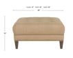 Smith Brothers Of Berne, Inc. 2000 Series Tan Genuine Leather Cocktail Ottoman small image number 5