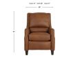 Smith Brothers Of Berne, Inc. 722 Collection Brown Genuine Leather Power Recliner small image number 10