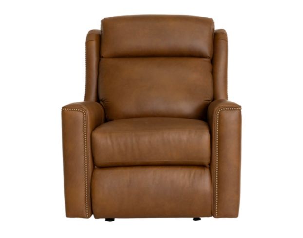 Smith Brothers Of Berne, Inc. M101 Collection Genuine Leather Cocoa Power Glider Recliner large image number 1