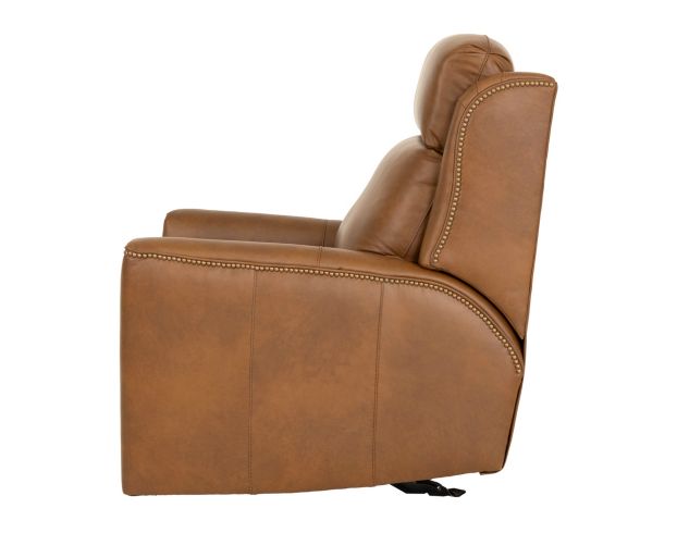 Smith Brothers Of Berne, Inc. M101 Collection Genuine Leather Cocoa Power Glider Recliner large image number 5