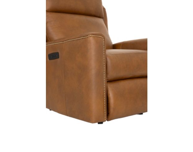 Smith Brothers Of Berne, Inc. M101 Collection Genuine Leather Cocoa Power Glider Recliner large image number 8