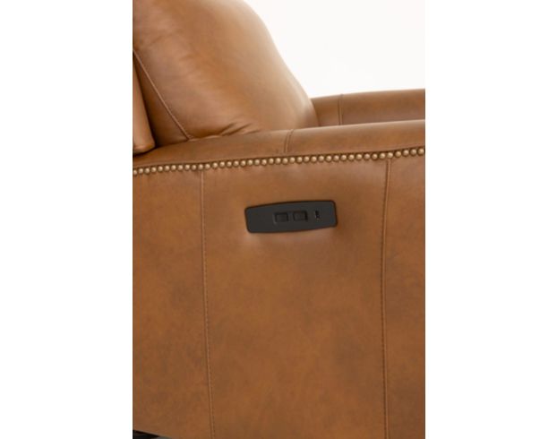 Smith Brothers Of Berne, Inc. M101 Collection Genuine Leather Cocoa Power Glider Recliner large image number 9