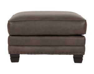 Smith Brothers Of Berne, Inc. 393 Collection Brown Genuine Leather Ottoman