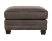 Smith Brothers Of Berne, Inc. 393 Collection Brown Genuine Leather Ottoman small image number 1