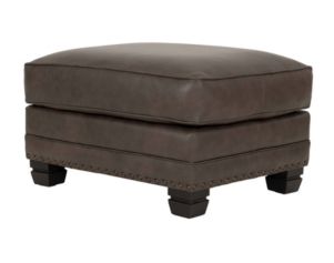 Smith Brothers Of Berne, Inc. 393 Collection Brown Genuine Leather Ottoman