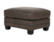 Smith Brothers Of Berne, Inc. 393 Collection Brown Genuine Leather Ottoman small image number 2