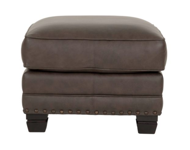 Smith Brothers Of Berne, Inc. 393 Collection Brown Genuine Leather Ottoman large image number 3