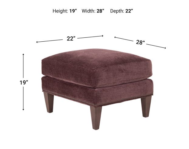 Smith Brothers Of Berne, Inc. 274 Collection Mauve Ottoman large image number 8