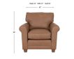 Smith Brothers Of Berne, Inc. 366 Collection Genuine Leather Tan Chair small image number 8