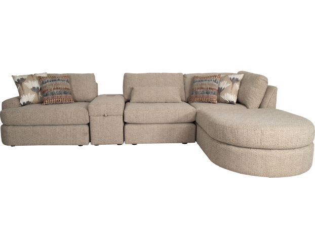 Smith Brothers 209 Collection Modular 5-Piece Sectional with Right-Facing Chaise large image number 1