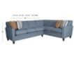 Smith Brothers 3000 Series Blue 2-Piece Sectional small image number 7
